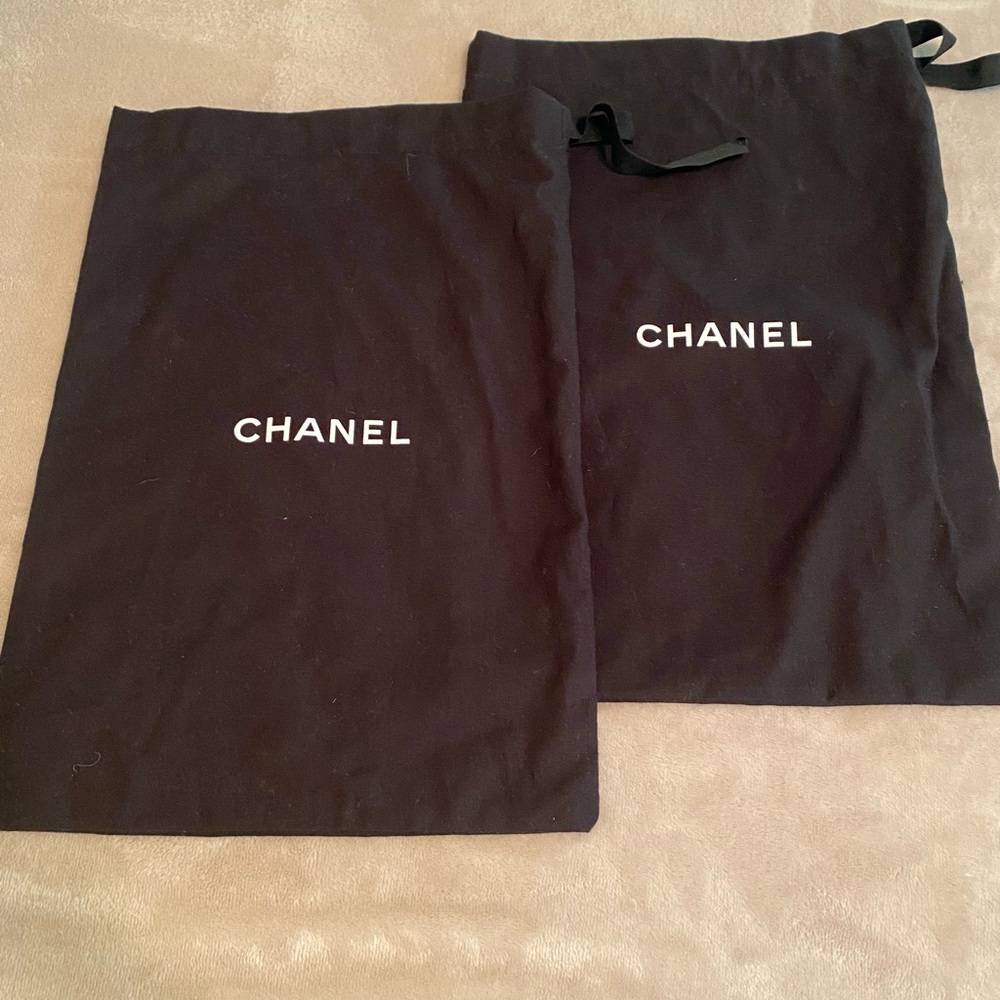 CHANEL Black Dust Bags and Box Set - Picture 2 of 3